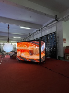 Cabine DJ LED portable flexible P2.5, Façade de scène en aluminium personnalisée pour <span class=keywords><strong>location</strong></span>, pour discothèque, bar, hôtel, exposition - Product Image 4