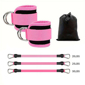 Bandas de Resistencia para Tobillos de TPE, 6 Piezas, con Cintas Elásticas de Alta Resistencia para Ejercicios de Glúteos y Piernas - Product Image 2