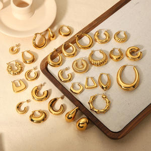 Pendientes de Acero Inoxidable de Lujo, Pendientes Finos con Cadena, Joyería para Mujer - Product Image 5