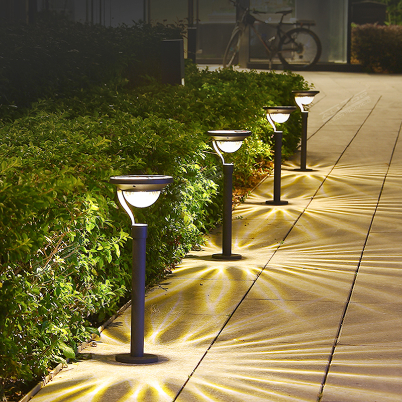 Yard Landscape Pathway Lawn Ip65 Outdoor Waterproof Aluminum Led Solar Garden Light