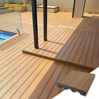 Plancher en bois WPC pour l'extérieur Planche de terrasse en plastique composite