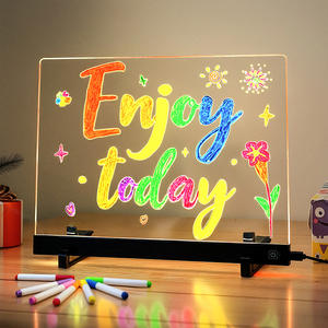 Светодиодная акриловая доска для заметок, стенд для сообщений, сухостираемая, экологичная, водостойкая, светодиодная вывеска для офиса, дома, розничной торговли, декора - Product Image 2