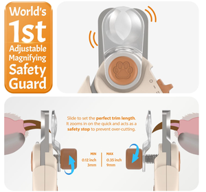 קוצץ ציפורניים מקצועי נטען לחיות מחמד, 350mAh, שקט, עם תאורת LED, לכלבים וחתולים קטנים, סיטונאי יצרן - Product Image 2