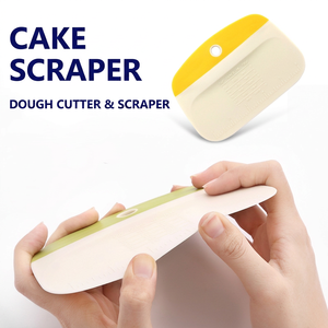 Grattoir à pâte en PP de qualité alimentaire avec échelle de mesure, coupe-pâte flexible et spatule de pâtisserie pour gâteaux, pain, pizza et fondant - Product Image 2