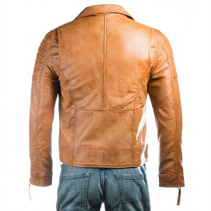 <b>Men</b> Fitted <b>Leather</b> <b>Men's</b> <b>Leather</b> <b>Jacket</b> Black <b>Jacket</b> Top Quality British Fashion <b>Leather</b> <b>Jacket</b> <b>Men</b> - Product Image 3