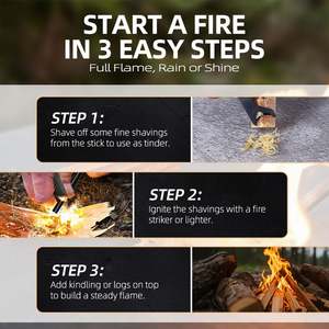 Baiyuheng 100% Natuurlijke Fatwood Stick Vuurjager Rijk Hars Vuur Starter Hout Voor Outdoor Camping Bushcraft Survival - Product Image 5