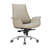 Chaises de bureau ergonomiques de luxe personnalisées, traditionnelles, pour cadres, avec dossier haut, réglables en hauteur, en cuir PU