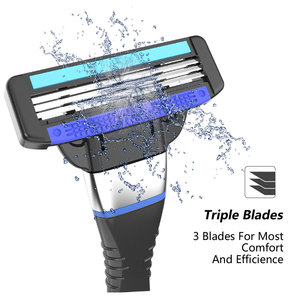 Goodmax Manual <b>Razor</b> Five Layer Blade Imported Stainless Steel Handle <b>For</b> <b>Men</b> Face Shaving - Product Image 5