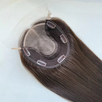 Prothèse capillaire féminine en cheveux humains juifs, base en soie 8x8 pouces, densité 100, disponible en 14, 16 et 18 pouces
