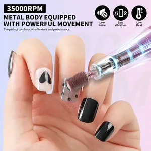 Taladro Eléctrico para Uñas de 35000 RPM, Profesional, para Uñas de Gel, Recargable, Portátil, Herramienta de Manicura - Product Image 4