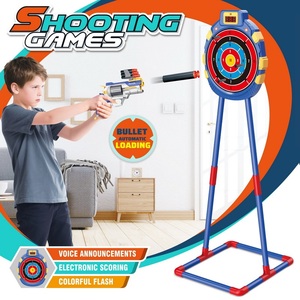 KSF 2025 NOUVEAU Kit de jeu de tir électronique numérique avec cibles rondes et 2 pistolets lance-fléchettes en mousse pour enfants - Product Image 2