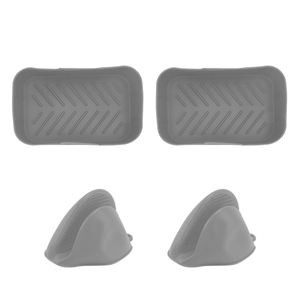 Juego de 2 Recipientes Rectangulares de Silicona para Freidora, Revestimientos de Silicona para Freidora, Cesta Rectangular para <span class=keywords><strong>Ninja</strong></span> DZ201 Foodi 8QT Gris - Product Image 1