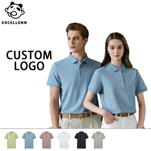 Breathable Solid <b>Gothic</b> Animal Print Embroidered Golf <b>Shirt</b> Summer Men's Women's Short-Sleeve 100% Bamboo Fiber 300 Grams - Product Image 4