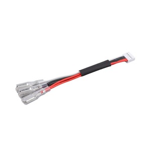 Faisceau de câbles personnalisé rouge, noir et blanc avec connecteur en plastique blanc et bornes de déconnexion rapide transparentes pour carte de commande - Product Image 5