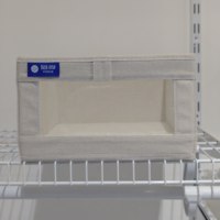 Étagère de rangement pliable en coton-lin de style moderne, grande capacité, durable, avec fenêtre visible, systèmes d'organisation