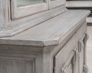 شاشة عرض من الخشب الصلب على الطراز الفرنسي العتيقة المستصلحة لتناول الطعام وأثاث غرفة المعيشة - Product Image 5