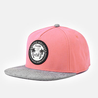 Casquette de baseball rose en coton peigné brodé, style européen et américain, hip-hop, 6 panneaux, imprimée numériquement, populaire toutes saisons