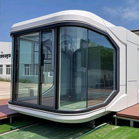 Maison capsule spatiale de luxe préfabriquée, maison capsule spatiale mobile avec livraison rapide du fabricant