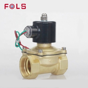 Válvula solenoide de bola de latón DN32 2W-320-32 normalmente cerrada, AC220V, 2 vías, control de alta temperatura, OEM para agua, aceites y aire - Product Image 4
