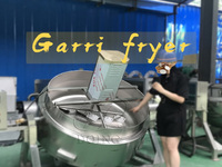 Machine à frire le gari de manioc la plus vendue au Ghana, ligne de production de gari à contrôle automatique, équipement de torréfaction de gari, friteuse à gari