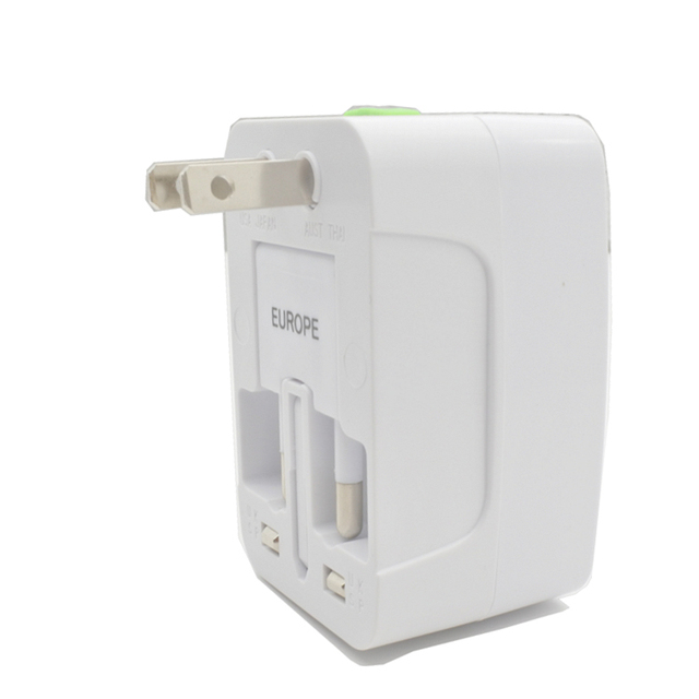 Uk Us Eu Multi Plug Universal Adapter World Charger Adapter Travel Dual Usb