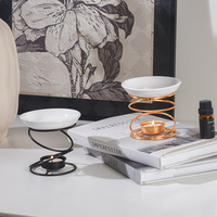 Support de bougie en ciment créatif et simple, article décoratif, diffuseur d'arômes, lampe à huile essentielle, support de lampe à bougie domestique fait main