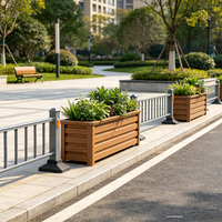 Clôture d'isolation routière intégrée à prix avantageux avec jardinière pour la vente en gros
