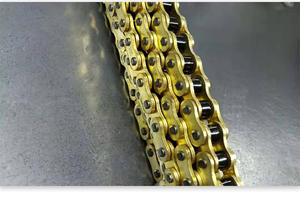 Chaîne de moto haute performance 428H 116L, chaîne de moto robuste à 4 côtés pour VTT, quad, mini moto, moto tout-terrain - Product Image 2