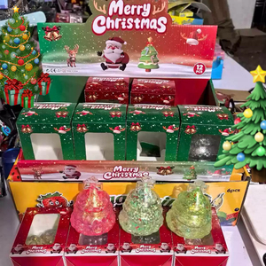 Nouveau style Jouet à presser en maltose à récupération lente, Père Noël scintillant, Jouet pour les doigts, Vente en gros - Product Image 4