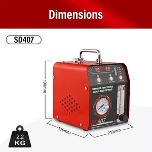 NCFKOS SD407 12V Portátil Automotive Fumaça Vazamento <span class=keywords><strong>Detector</strong></span> Kit Detecção Rápida para Mecânica <span class=keywords><strong>DIY</strong></span> Garagens 1 Ano de Garantia - Product Image 4