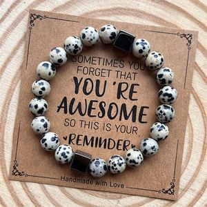 Natural Stone <b>Bracelet</b> Colorful Glass Beaded <b>Healing</b> Jewelry Seamless Influencer Choice Item Engraved Logo - Product Image 5