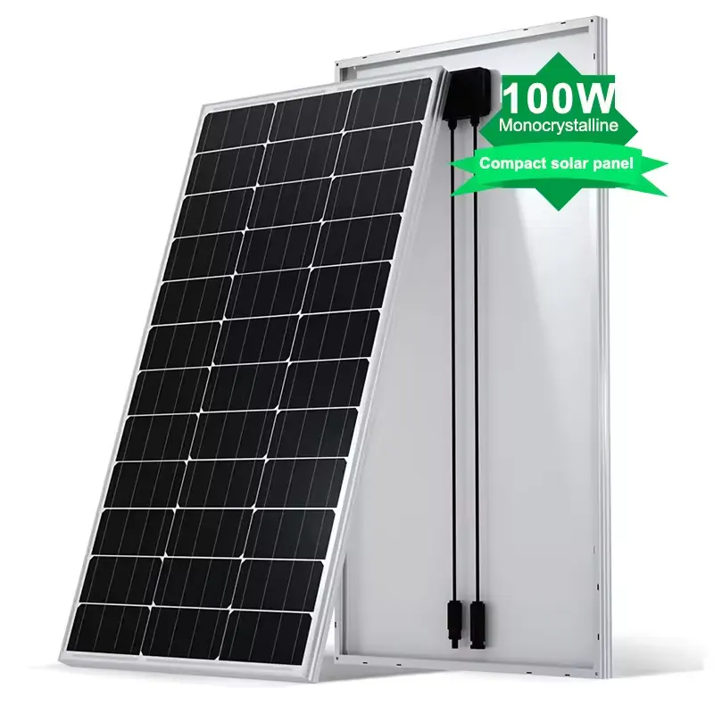 Mono células solares 12V panel solar 150W 80W paneles solares 100wp 200W 250W 300W solar monocristalino para el hogar 12V 100W panel solar