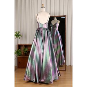 Luxe moderne a-ligne Chic Corset robe nouveau <span class=keywords><strong>dégradé</strong></span> étoile soirée col en v robe Banquet haut de gamme tempérament longueur au sol - Product Image 3