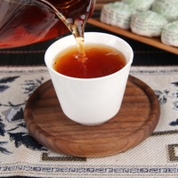 Thé Pu'er mûr du Yunnan Menghai, variété à grandes feuilles, feuille de lotus, petit tuocha