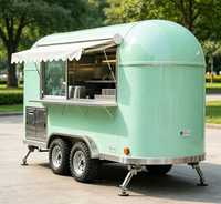 Remorque mobile pour aliments, boissons, bière et bonbons, aménagement flexible et personnalisé, chariot de restauration rapide professionnel, design résistant à la rouille, pour événements