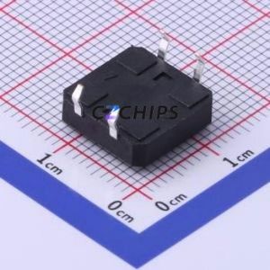 TS-1003-BR04316 Tactile Switch Through hole-4P,12x12mm Switch Single Pole Single Throw Round Button 1.6N Through Hole - Product Image 2