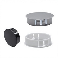 Bouchon d'extrémité décoratif en plastique à clipser, type bouton, pour couvercle d'étanchéité, obturateur de trou rond, pour mobilier de bureau SL20212