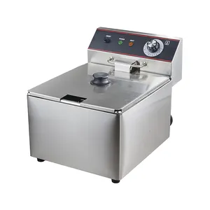 Indoor Fryer Oil Fryers 6ltrs Commercial Fries Machine For Meat Potato Snack