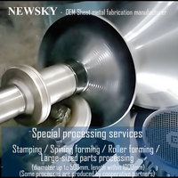 Pièces de cadre en tôle découpées au laser, pliées, estampées, taraudées, rivetées, soudées et revêtues sur mesure Newsky