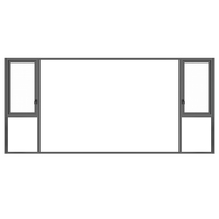 Ventanas Abatibles Modernas de Aluminio con Rotura de Puente Térmico y Doble Acristalamiento, Estándar Australiano AS2047