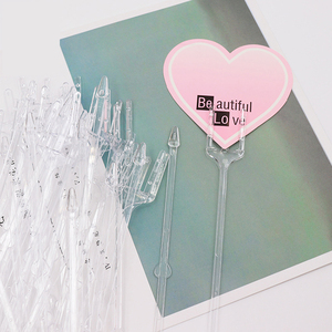 Bouquet Titular para Bolo Cartão e Outros <span class=keywords><strong>Home</strong></span> Decor Itens Plastic Gift Packaging Acessório com elegante Design Flor - Product Image 5