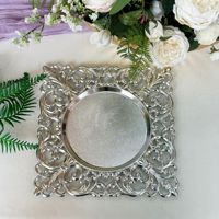Assiettes de présentation en plastique creuses carrées style nordique, de grande valeur, pour banquets européens et américains, décoration de mariage, vente en gros