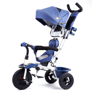 T307 bambino Trike passeggino con barra di spinta staccabile e baldacchino-barra di sicurezza, girare intorno al sistema di stoccaggio cesto per il bambino triciclo - Product Image 1