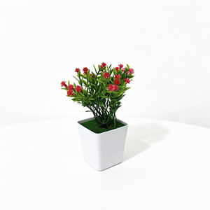 Paulon Artificial Baby's Breath <b>Potted</b> <b>Plant</b> 14cm High <b>Square</b> Pot Desk Decor Indoor Outdoor Greenery - Product Image 5