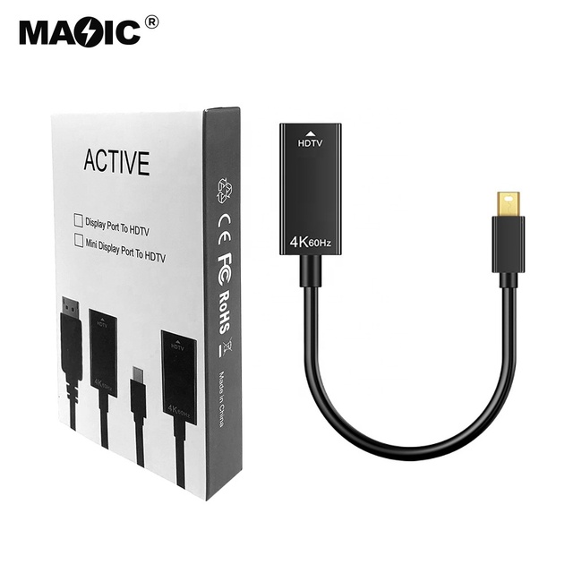 OEM Active 4k 60Hz Male to Female Mini DP Displayport to HDMI Adapter Converter Cable Mini DP to HDMI