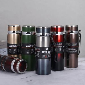 Thermos isotherme à double paroi de grande capacité 1L personnalisé en acier inoxydable 316, gourde de voyage portable pour le sport - Product Image 6