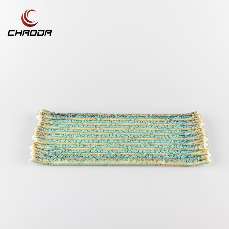 Assiette rectangulaire en bambou