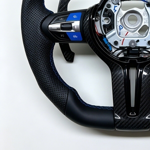 Volante in Fibra di Carbonio M Sport per BMW <span class=keywords><strong>Serie</strong></span> F07 F20 F30 F80 F10 F13 F15 F22 F25 M3 M4 M5 M6 1 <span class=keywords><strong>2</strong></span> 3 5 - Product Image 5
