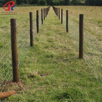Rouleau de clôture en fil métallique tissé à nœuds fixes, grillage galvanisé pour chèvres, porcs, moutons, bovins et gibier, clôture de ferme