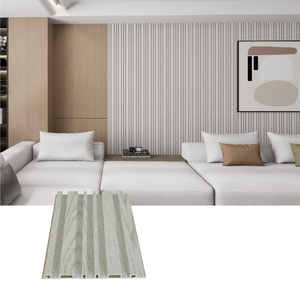 Panneaux muraux en PVC WPC à effet bois 3D Sonsill, panneaux muraux cannelés, décoration intérieure, papier peint mural, décoration murale pour fond de télévision - Product Image 3